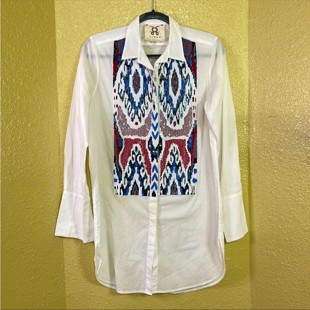 Figue Tunic Sequin Blouse M